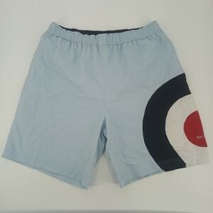 Ben Sherman Mens Swim Trunks Light Blue Target Graphic Mod Shorts XL RN0100814